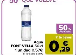 Carrefour Market FONT VELLA Agua oferta