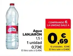 Carrefour Market LANJARÓN Agua oferta