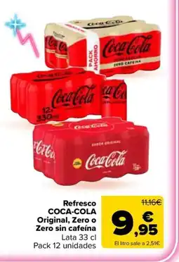 Carrefour Market COCA-COLA Refresco Original, Zero o Zero sin cafeína oferta