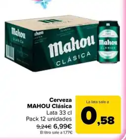 Carrefour Market MAHOU Cerveza Clásica oferta