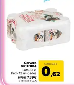 Carrefour Market VICTORIA Cerveza oferta