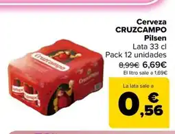 Carrefour Market CRUZCAMPO Cerveza Pilsen oferta