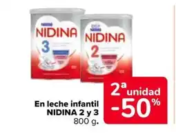 Carrefour Market NIDINA 2 Y 3 En leche infantil oferta