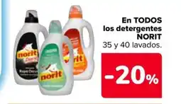 Carrefour Market NORIT En TODOS los detergentes oferta