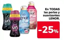 Carrefour Market LENOR TODAS las perlas y suavizantes oferta
