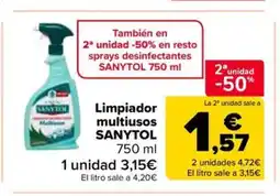Carrefour Market SANYTOL Limpiador multiusos oferta