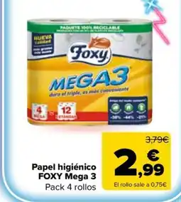 Carrefour Market FOXY Papel higiénico oferta
