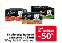 Carrefour Market CÉSAR En alimento húmedo para perros oferta