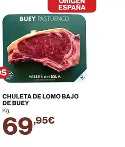 Supercor Chuleta de lomo bajo de buey oferta