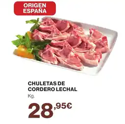 Supercor Chuletas de cordero lechal oferta