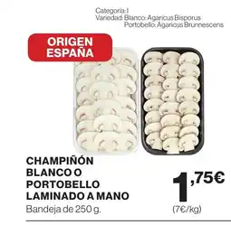 Supercor Champiñón blanco o portobello laminado a mano oferta