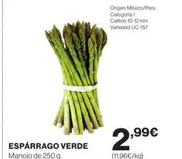 Supercor Espárrago verde oferta