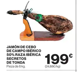 Supercor Jamón de cebo de campo ibérico 50% raza ibérica secretos de tonda oferta