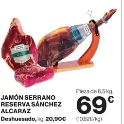 Supercor Jamón serrano reserva sánchez alcaraz oferta