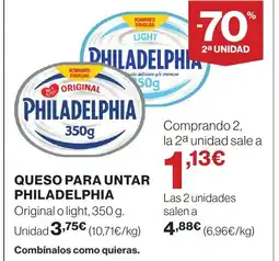 Supercor PHILADELPHIA Queso para untar oferta