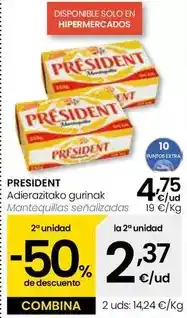 Eroski Président - mantequillas oferta