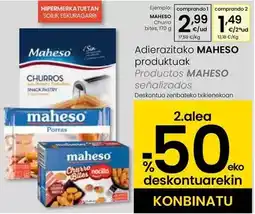 Eroski Maheso - churro bites, 170 g oferta