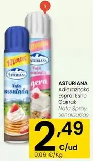 Eroski Asturiana - nata spray senalizados oferta