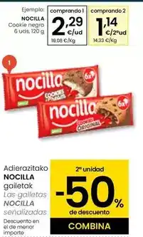 Eroski Nocilla - cookie negra oferta