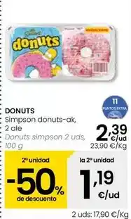 Eroski Donuts - simpson oferta