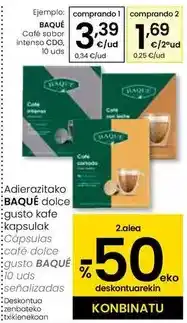 Eroski Baqué - café sabor intenso cdg oferta