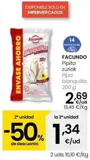 Eroski Facundo - pipa blanquilla oferta