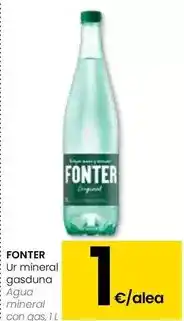 Eroski Fonter - agua mineral con gas oferta