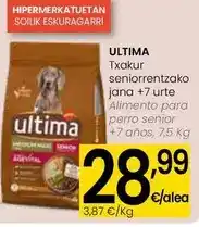 Eroski Ultima - alimento para perro senior +7 anos, 7,5 kg oferta