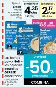Eroski Gerber - papilla arroz avena manzana oferta