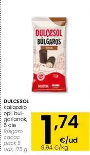 Eroski Dulcesol - búlgaro cacao oferta