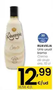 Eroski Ruavieja - crema de orujo oro oferta