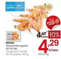 Eroski Eroski - langostino cocido oferta
