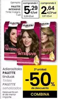 Eroski Schwarzkopf - palette intensive tinte 1 negro, 1 ud oferta
