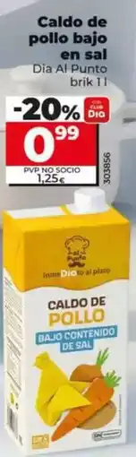 Dia Dia al punto - caldo de pollo bajo en sal oferta