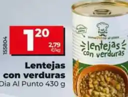 Dia Dia al punto - lentejas con verduras oferta