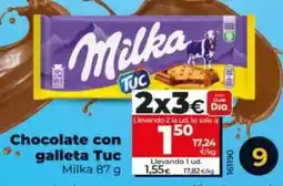Dia Milka - chocolate con galleta tuc oferta