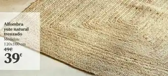 Carrefour Alfombra yute natural trenzado oferta