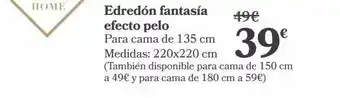 Carrefour Edredón fantasía efecto pelo oferta