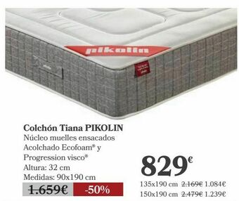 Carrefour Colchón tiana pikolin oferta