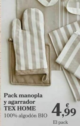 Carrefour Pack manopla y agarrador tex home oferta