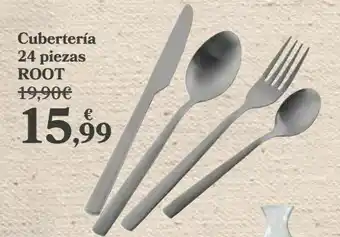 Carrefour Cubertería 24 piezas root oferta