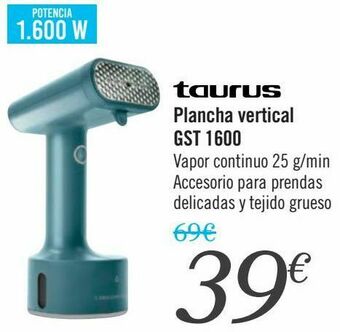 Carrefour Taurus plancha vertical gst 1600 oferta