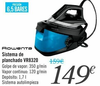 Carrefour Rowenta sistema de planchado vr8320 oferta