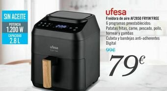 Carrefour Ufesa freidora de aire af2850 fryin'free oferta