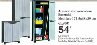 Carrefour Armario alto o escobero essential oferta