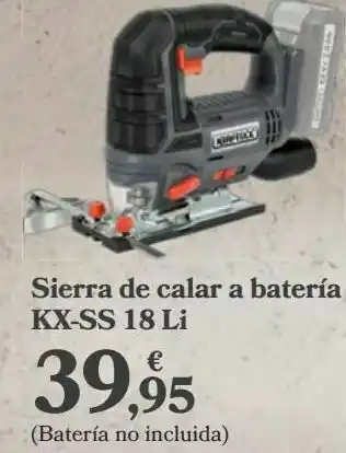 Carrefour Sierra de calar a batería kx-ss 18 li oferta
