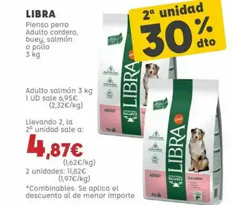 Kiwoko Libra pienso perro adulto cordero, buey, salmón o pollo oferta
