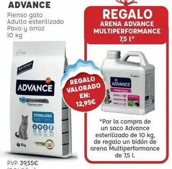 Kiwoko Advance pienso gato adulto esterelizado oferta