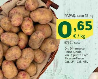 HiperDino Papas oferta