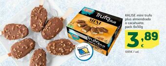 HiperDino Kalise mini trufo plus almendrado o cacahuete oferta